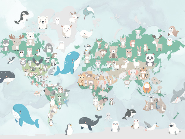 Animal World Light Blue