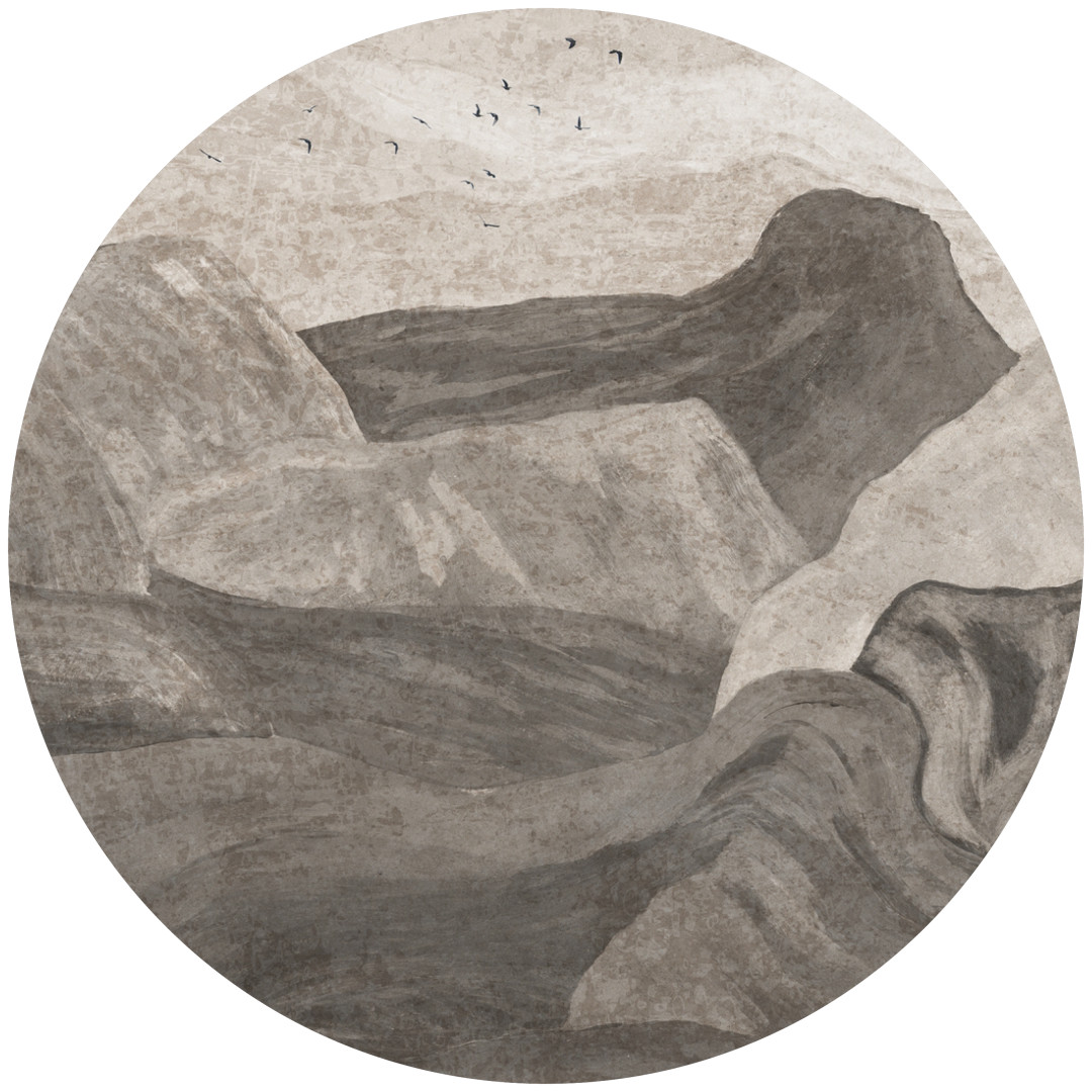 Tapeta Koło Stone Flow