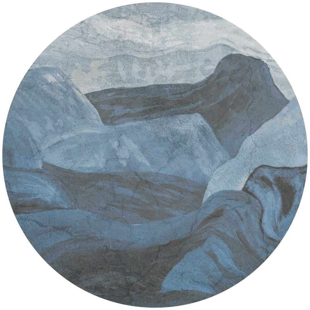 Tapeta Koło Stone Flow 3