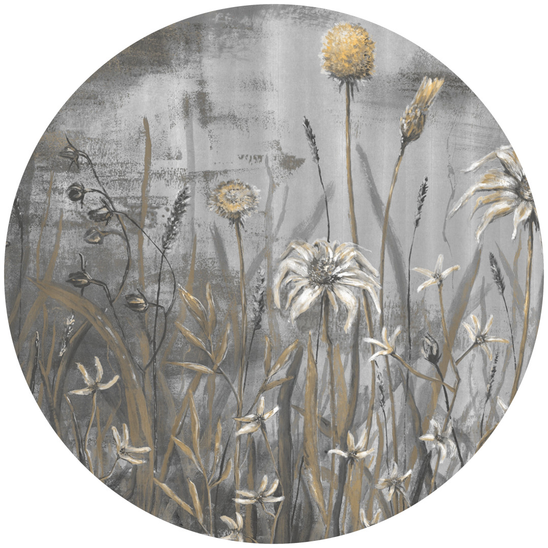 Tapeta Koło Cold Flowers 2