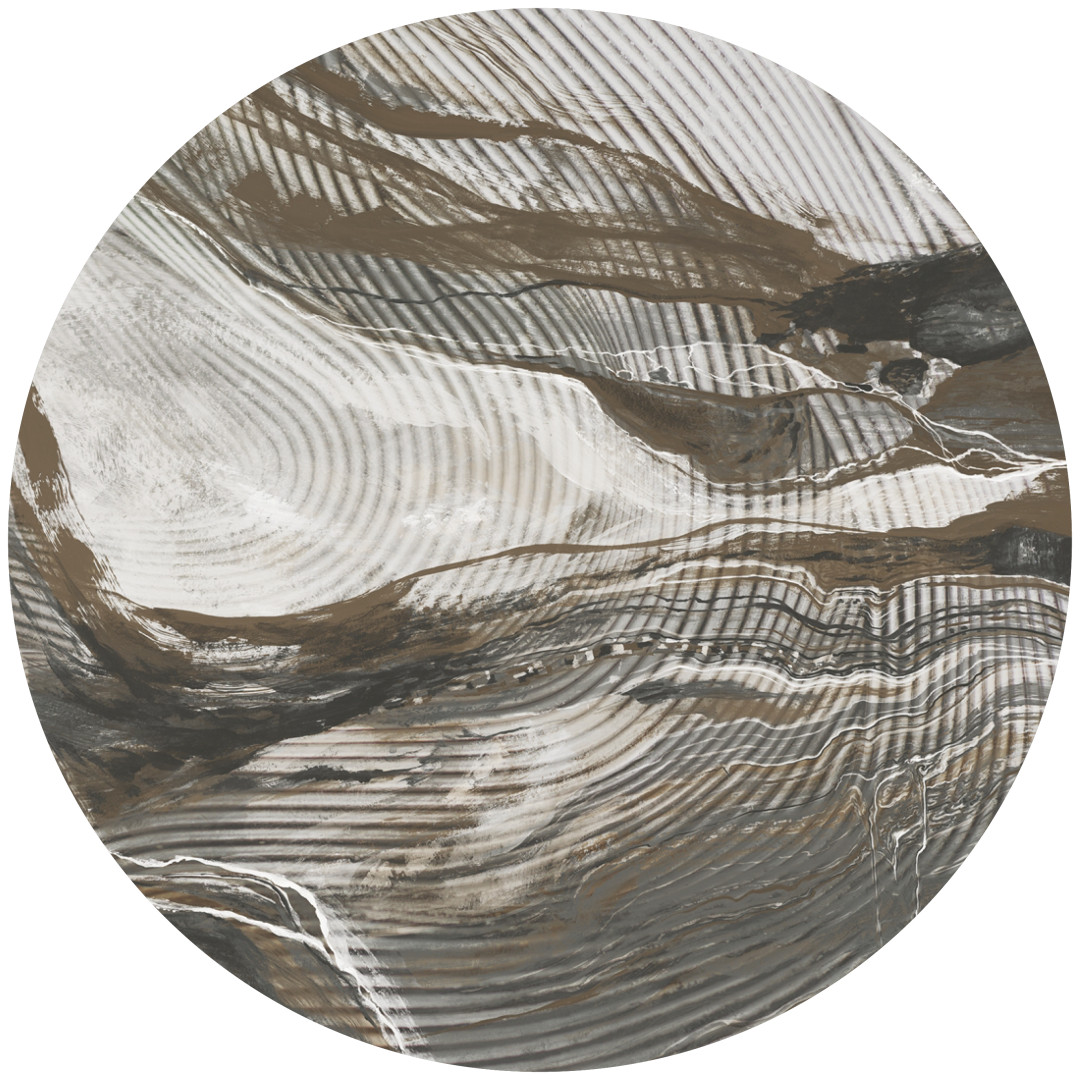 Tapeta Koło Wave Lines