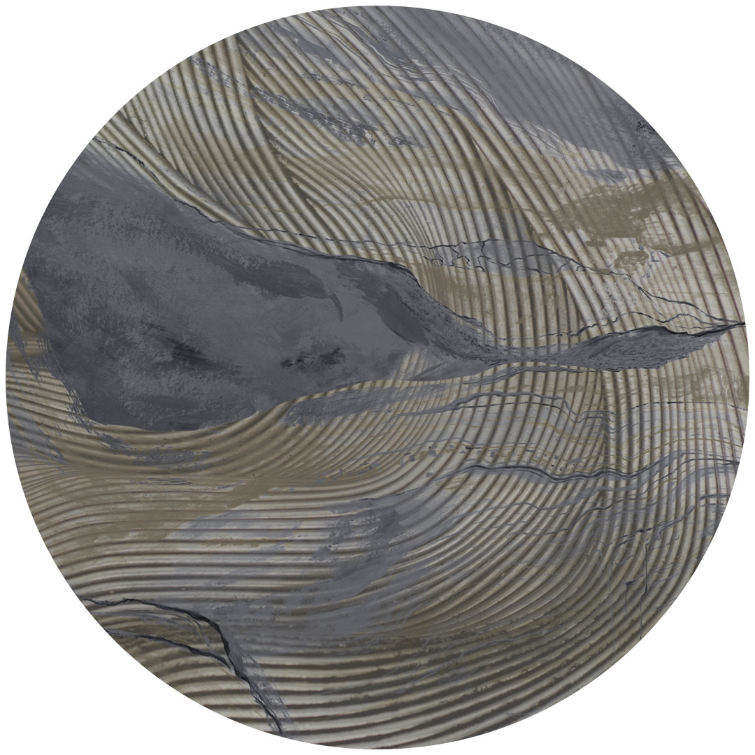 Tapeta Koło Wave Lines 3