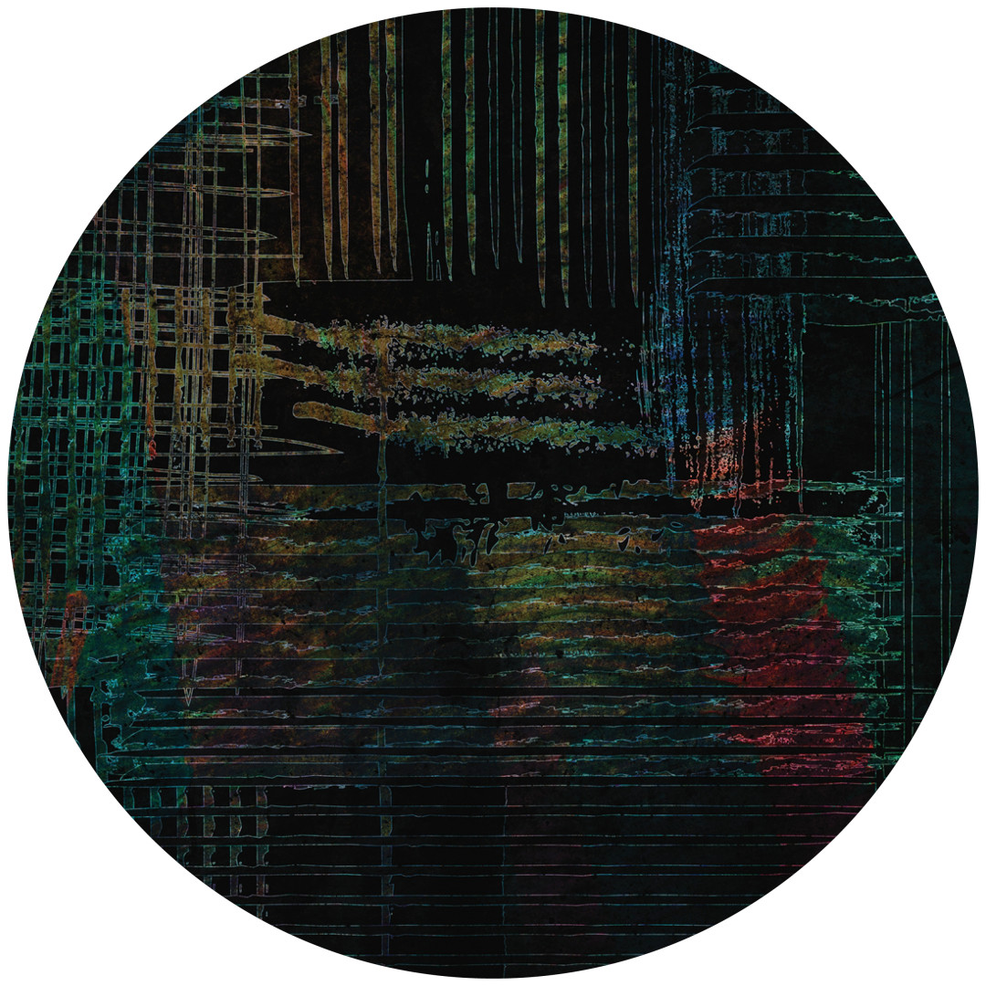 Tapeta Koło Lost In Matrix 2