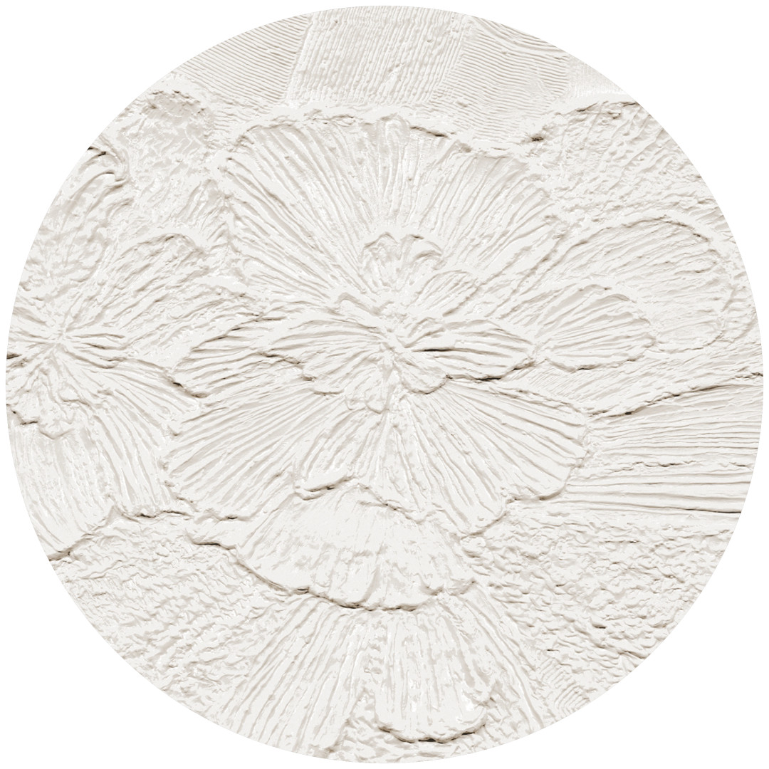 Tapeta Koło Gypsum Petals