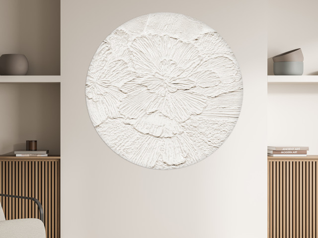 Tapeta Koło Gypsum Petals