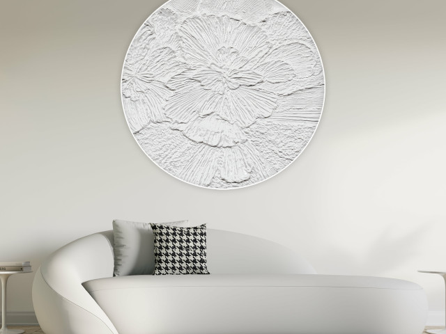 Tapeta Koło Gypsum Petals 2