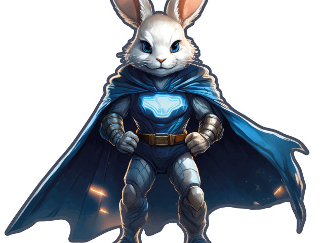 Tapeta naklejka Agent Zając