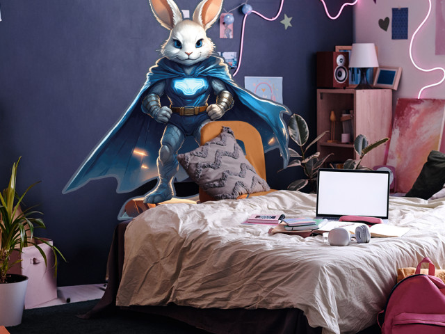 Tapeta naklejka Agent Zając