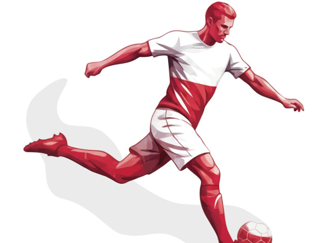 Tapeta naklejka Piłkarz